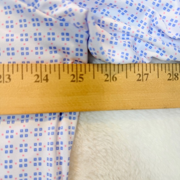 Tailorbyrd Golf Polo Mens Size XXL White Short Sleeve Performance Geometric - Picture 5 of 8